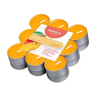 Bolsius True Scents Duft-Teelichte - Mango (18er Pack) Artikelvorschau True Scents Duft-Teelichte - Mango (18er Pack)