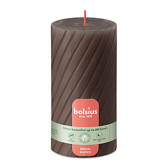 Bolsius Bolsius Rustik Ribbed Stumpenkerzen 130/68 mm - Rustikales Taupe (1 Stück) Artikelvorschau Bolsius Rustik Ribbed Stumpenkerzen 130/68 mm - Rustikales Taupe (1 Stück)
