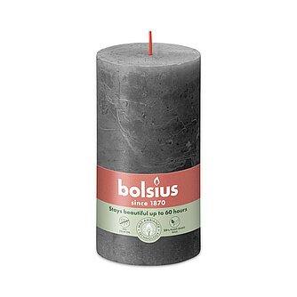 Artikelvorschau Rustik Stumpenkerzen 130/68 mm - Stürmisches Grau (1 Stück)