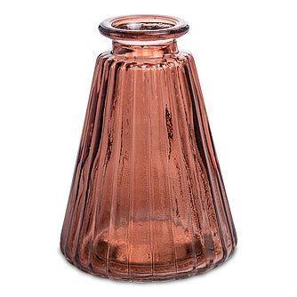Artikelvorschau Glasvase Rim 100/75 mm - terracotta (1 Stück)