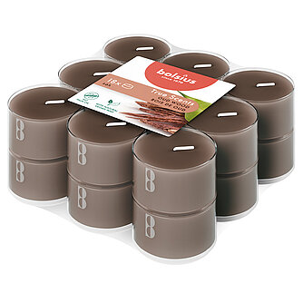 Artikelvorschau True Scents Duft-Teelichter Clear Cup (18er Pack) - Oud Wood
