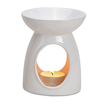 Artikelvorschau Keramik Duftlampe Elena 120/100mm - Weiß (1 Stück)