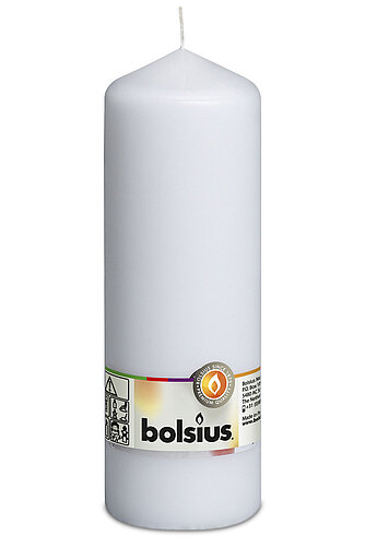 Artikelvorschau Bolsius: Stumpenkerze 200/68mm - Weiß (1 Stück)