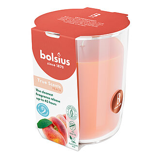 Bolsius True Scents Duftglas groß 97/85mm (1 Stück) - Pfirsich Artikelvorschau True Scents Duftglas groß 97/85mm (1 Stück) - Pfirsich