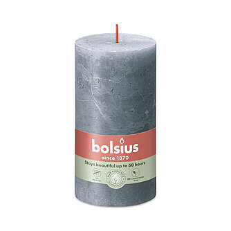 Artikelvorschau Rustik Stumpenkerzen 130/68 mm - Schieferblau (1 Stück)