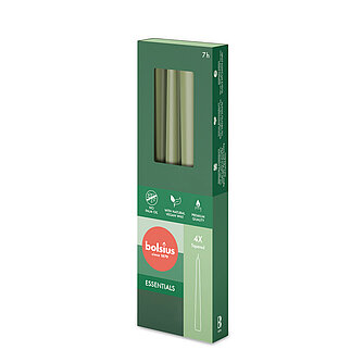 Artikelvorschau Spitzkerzen 245/24mm (4er Pack) - Frische Olive