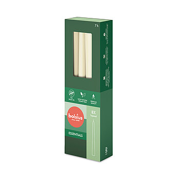 Artikelvorschau Spitzkerzen 245/24mm (8er Pack) - Weiche Perle