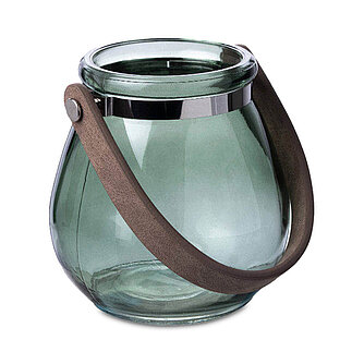 Artikelvorschau Glaslaterne Belly 105/105mm - grün (1 Stück)