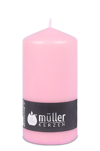 Artikelvorschau Stumpenkerzen 135/68 mm - rosa (1 Stück)