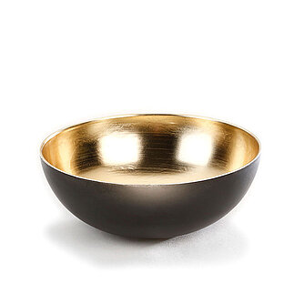 Artikelvorschau Deko-Schale gold/schwarz - 37cm (1 Stück)