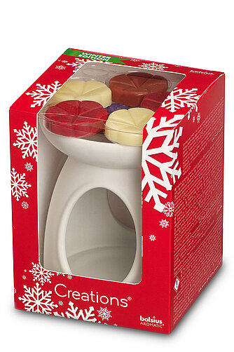Artikelvorschau Geschenkset Schmelzblüten und Duftlampe *Winter Edition*