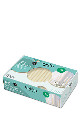 Artikelvorschau Spitzkerzen 240/23mm (100er Pack) - elfenbein