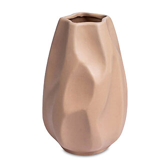 Artikelvorschau Keramik Vase Rock 200/130 mm - creme (1 Stück)
