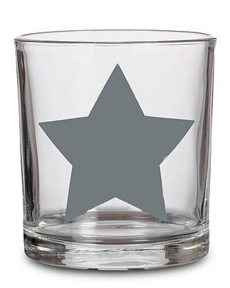 Artikelvorschau Teelichthalter STAR - 6,5 x 5,5 cm (1 Stück) - grey