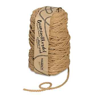Artikelvorschau Baumwollkordel 5mm - cappuccino (500g/ca. 80m)