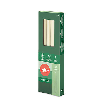 Artikelvorschau Spitzkerzen 245/24mm (4er Pack) - Weiche Perle