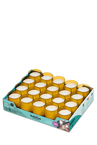 Bolsius Bolsius Relight Nachfüllkerzen 20er Tray - bernstein Artikelvorschau Bolsius Relight Nachfüllkerzen 20er Tray - bernstein