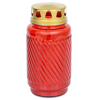 Bolsius Laternenglas mit Deckel - rot (1 Stück) Artikelvorschau Laternenglas mit Deckel - rot (1 Stück)