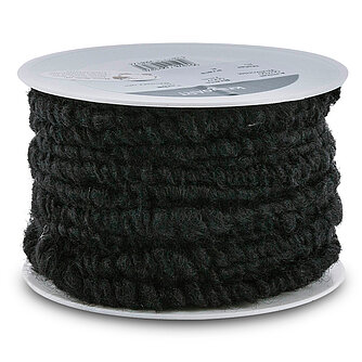 Artikelvorschau Wollkordel - 7mm - schwarz uni (20 Meter)