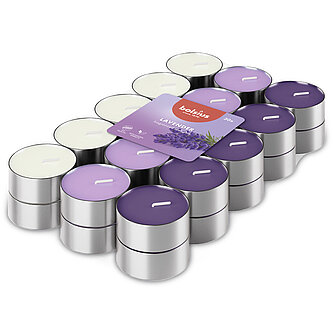 Artikelvorschau Duft-Teelichte 3-farbig (30er Pack) - Lavendel