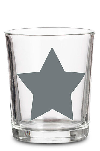 Artikelvorschau Teelichthalter STAR - 8 x 7 cm (1 Stück) - grey