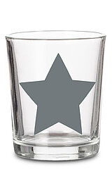 Ein Teelichthalter Star von Sandra Rich in der Größe 8x7cm in der Farbe grau.
