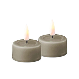 Artikelvorschau LED Teelichter - sand (2er Pack)