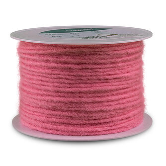Artikelvorschau Wolldocht - 4mm - geranienrot (80 Meter)