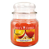prices-candles-apothekerglas-142-95-mandarin-und-ginger-411g-pmj010342 Eine Apothekerglas-Kerze von Prices Candles in der Größe 14,2x9,5cm mit dem Duft Mandarin & Ginger und einem Gewicht von 411g.