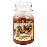 prices-candles-apothekerglas-195-100-zimt-630g-pbj010610 Eine Duftkerze im Apothekerglas von Prices Candles in der Größe 19,5x10cm mit Zimtduft und einem Gewicht von 630g.