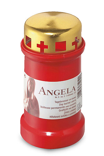 Artikelvorschau Dauerbrenner Angela Nr. 3 mit Deckel (24 Stück) - rot