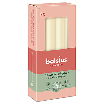 Bolsius Haushaltskerzen 170/20mm (8er Pack) Artikelvorschau Haushaltskerzen 170/20mm (8er Pack)