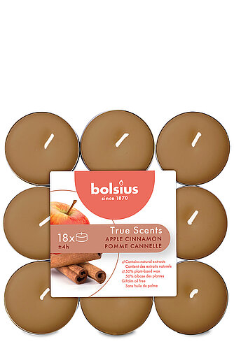 Artikelvorschau True Scents Duft-Teelichte - Apfel-Zimt (18er Pack)
