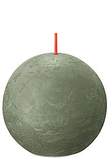 bolsius-rustik-kugelkerze-76-76-frische-olive-1-103668890370 Eine Rustik Kugelkerze von Bolsius in der Farbe Frische Olive mit einem Durchmesser von 7,6cm.