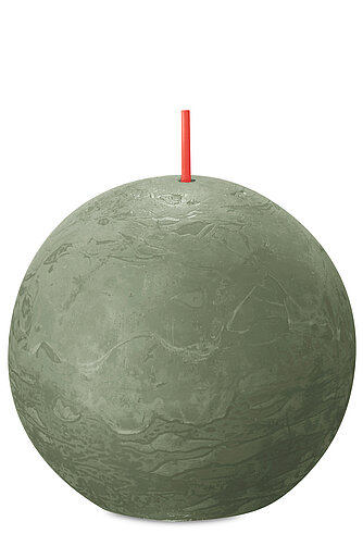 Artikelvorschau Rustik Kugelkerzen 76 mm - Frische Olive (1 Stück)