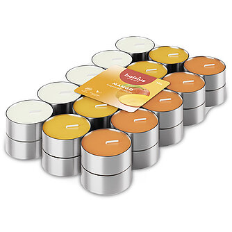 Artikelvorschau Duft-Teelichte 3-farbig (30er Pack) - Mango