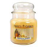 prices-candles-apothekerglas-142-95-oriental-nights-411g-pmj010344 Eine Kerze im Apothekerglas von Prices Candles in der Größe 14,2x9,5cm mit dem Duft Oriental Nights und einem Gewicht von 411g.