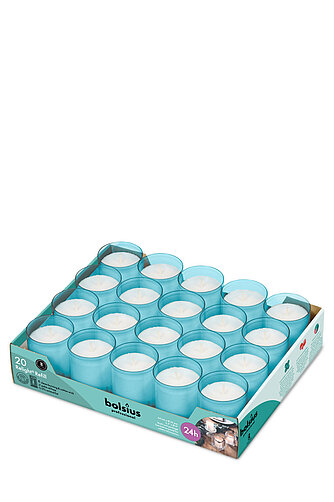 Bolsius Relight Nachfüllkerzen 20er Tray - aqua Artikelvorschau Relight Nachfüllkerzen 20er Tray - aqua