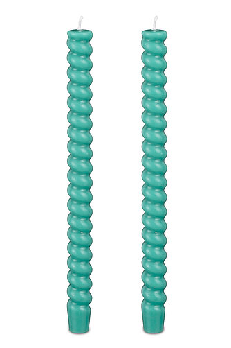 Artikelvorschau Tafelkerzen Twist 280/24mm - grün (2er Pack)