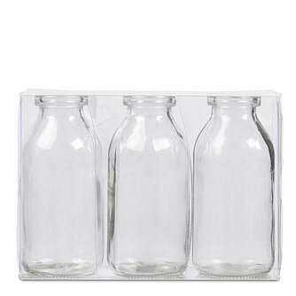 Artikelvorschau BOTTLE - 3 kleine Flaschen - klar