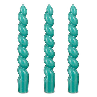 Artikelvorschau Spitzkerzen Twist 185/24mm - grün (3er Pack)