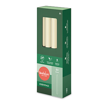 Artikelvorschau Haushaltskerzen 230/20 mm (8er Pack) - Weiche Perle