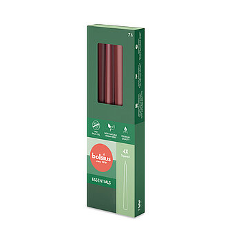 Artikelvorschau Spitzkerzen 245/24mm - Samtrot (8x4er Pack)