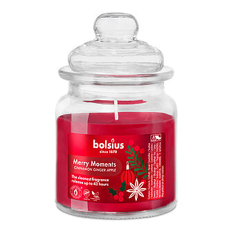 Artikelvorschau Bolsius: True Glow Duftglas mit Deckel 129/79mm - Merry Moments