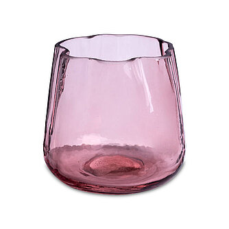 Artikelvorschau Teelichthalter Wavy 85/85 mm - rose (1 Stück)