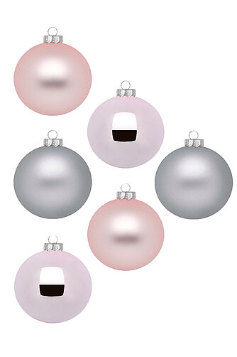 Artikelvorschau Weihnachtskugeln aus Glas Ø 10 cm - Soft Simplicity (6 Stück)
