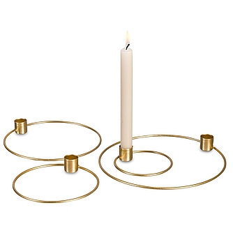 Artikelvorschau Kerzenhalter-Set "Ringe" - gold (4er Set)