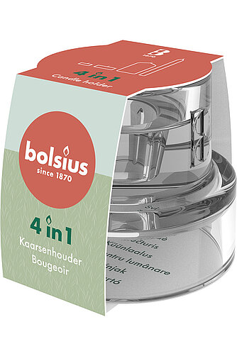 Bolsius Bolsius: 4 in 1 Glashalter (1 Stück) Artikelvorschau Bolsius: 4 in 1 Glashalter (1 Stück)