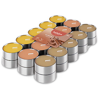 Artikelvorschau Duft-Teelichte 3-farbig (30er Pack) - Zucker & Zimt