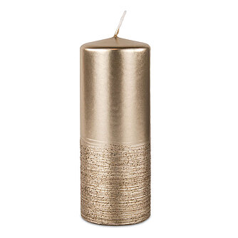 Artikelvorschau Wenzel: Stumpenkerze Fia 150/60mm - Creamgold